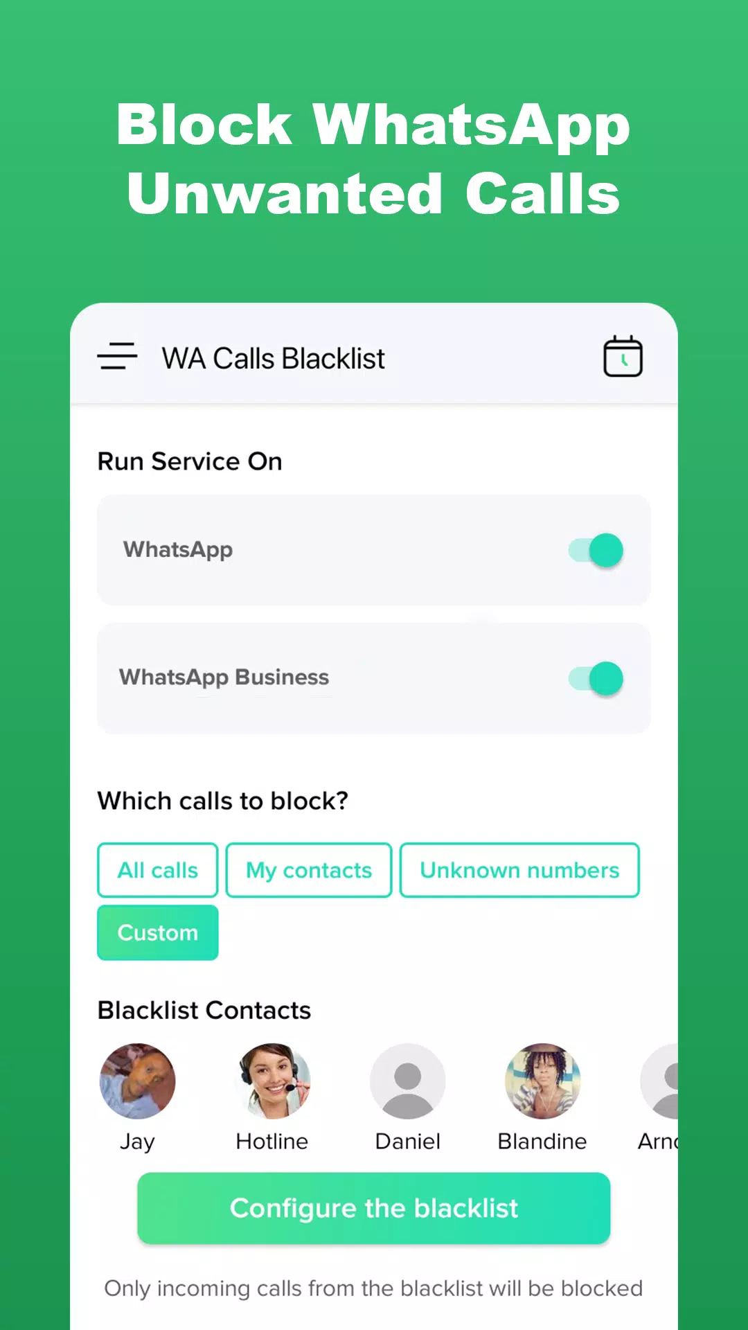 WhatsApp Call Blocker