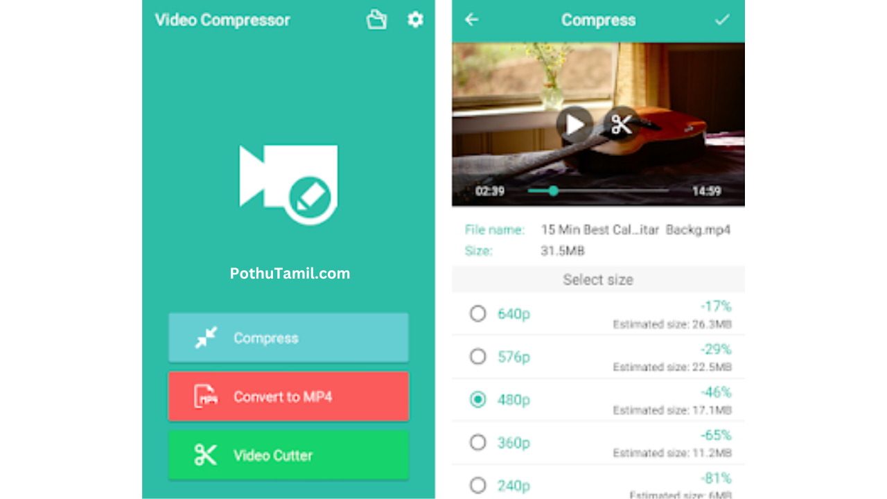 Video Compressor & Video Cutter App