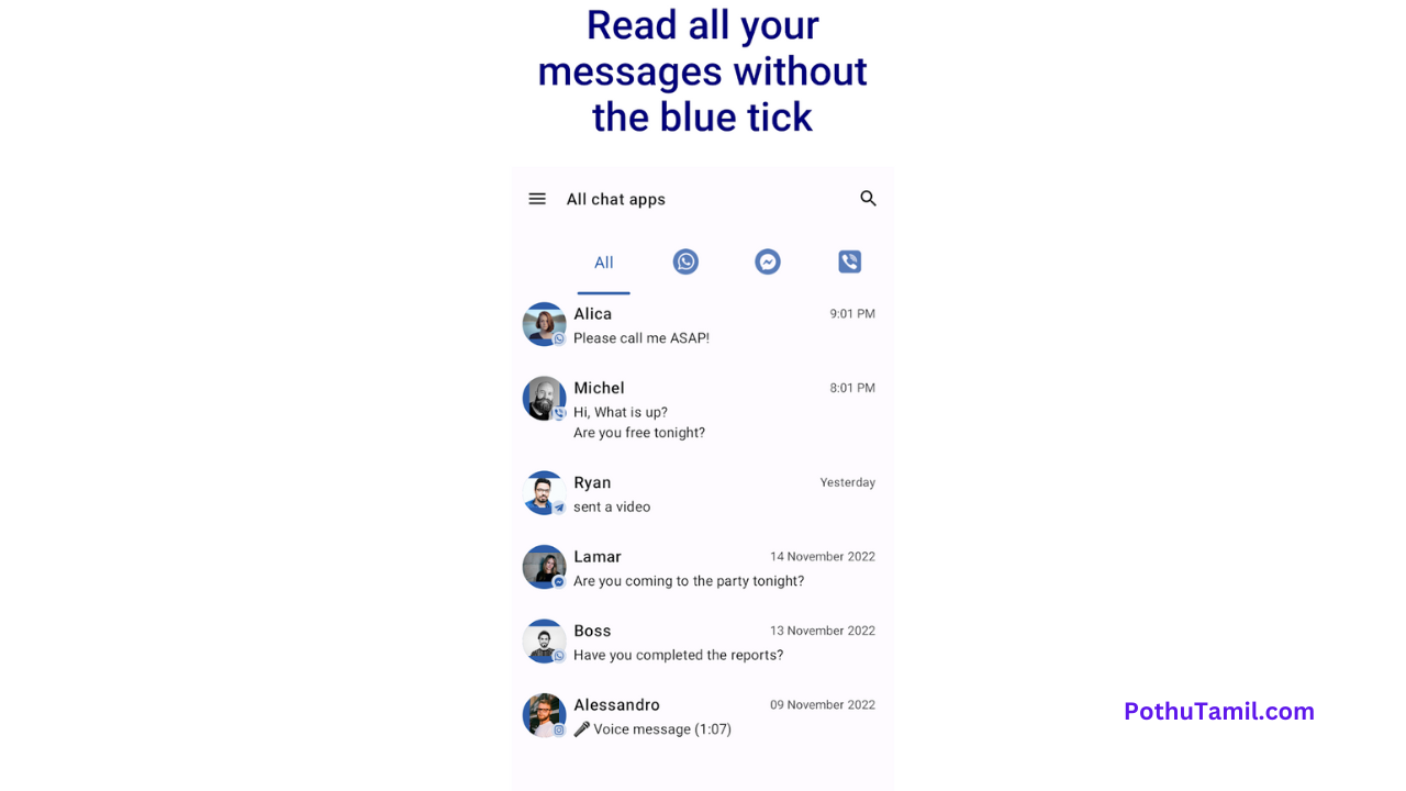 NoBlueTick: No Last Read App