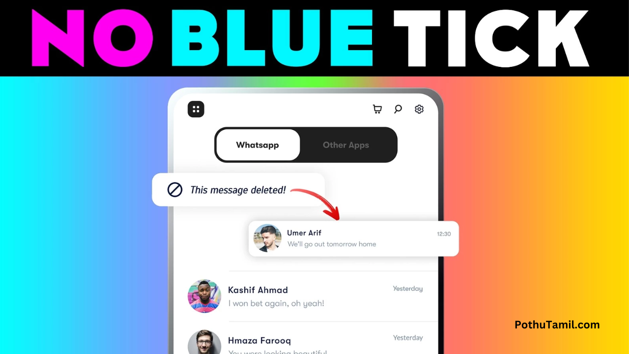 NoBlueTick: No Last Read App