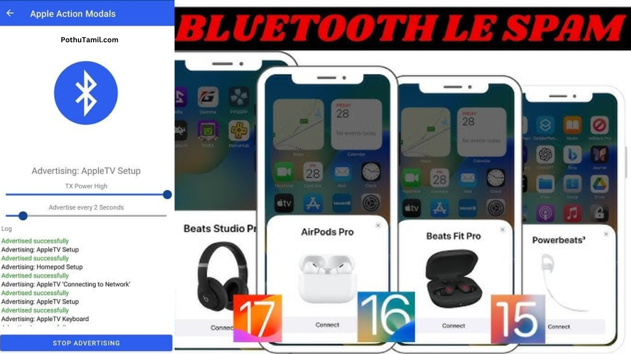 Bluetooth LE Spam App