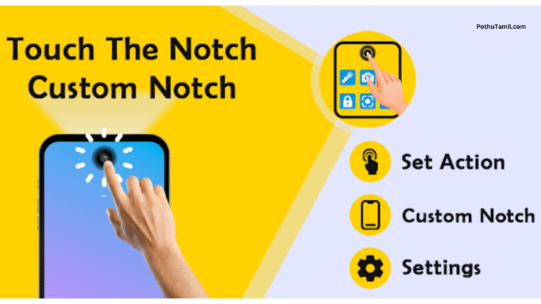 Action Notch: Touch The Notch App