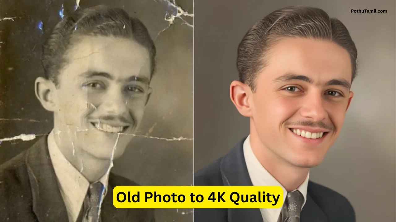Old Photo to 4K Quality Using Gemini AI Prompt