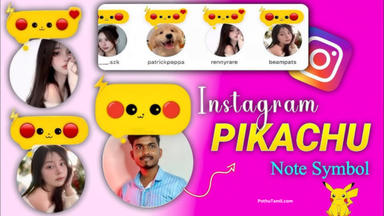 Instagram Pikachu Notes Copy Just 1 Click