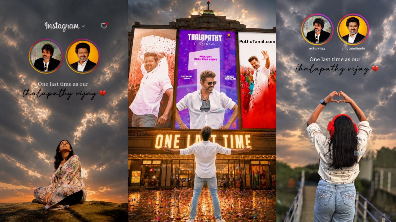 One Last Time as Our Thalapathy Vijay Photo Edit: Create Cinematic AI Posters and Stylish Fan Edits