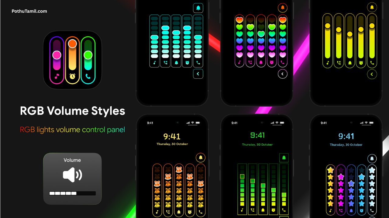 Neon LED Volume Style App